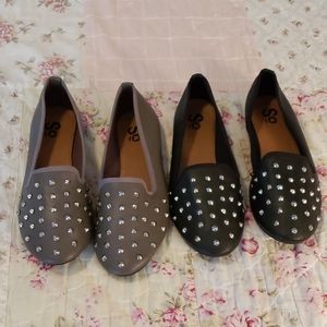 SO flats, slip on shoes bundle, size 5.5